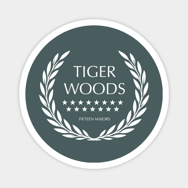 Tiger Woods - Fifteen Majors Magnet by MoviePosterBoy